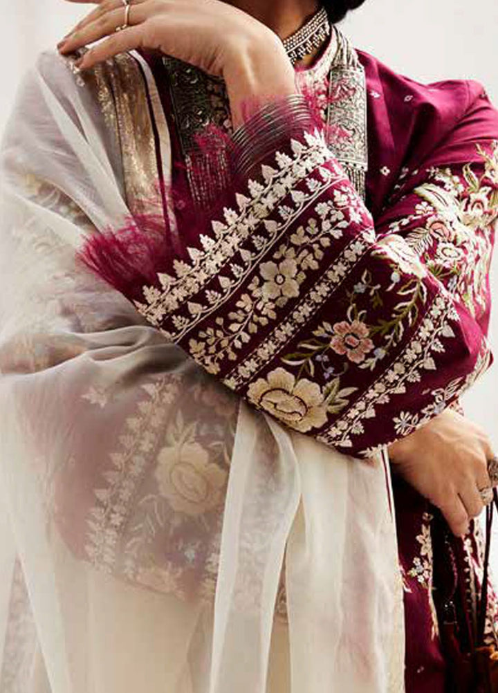 Zara Shahjahan Embroidered Jacquard Suits Unstitched 3 Piece ZS24SS D-4A Siffa - Summer Collection