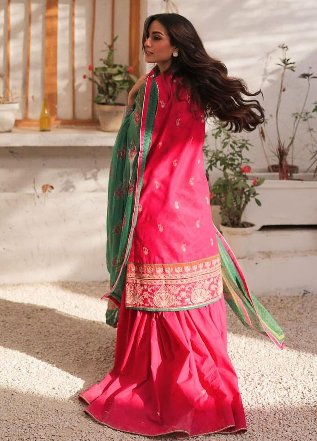 Zara Shahjahan Embroidered Jacquard Suits Unstitched 3 Piece ZS24SS D-3B Korina - Summer Collection