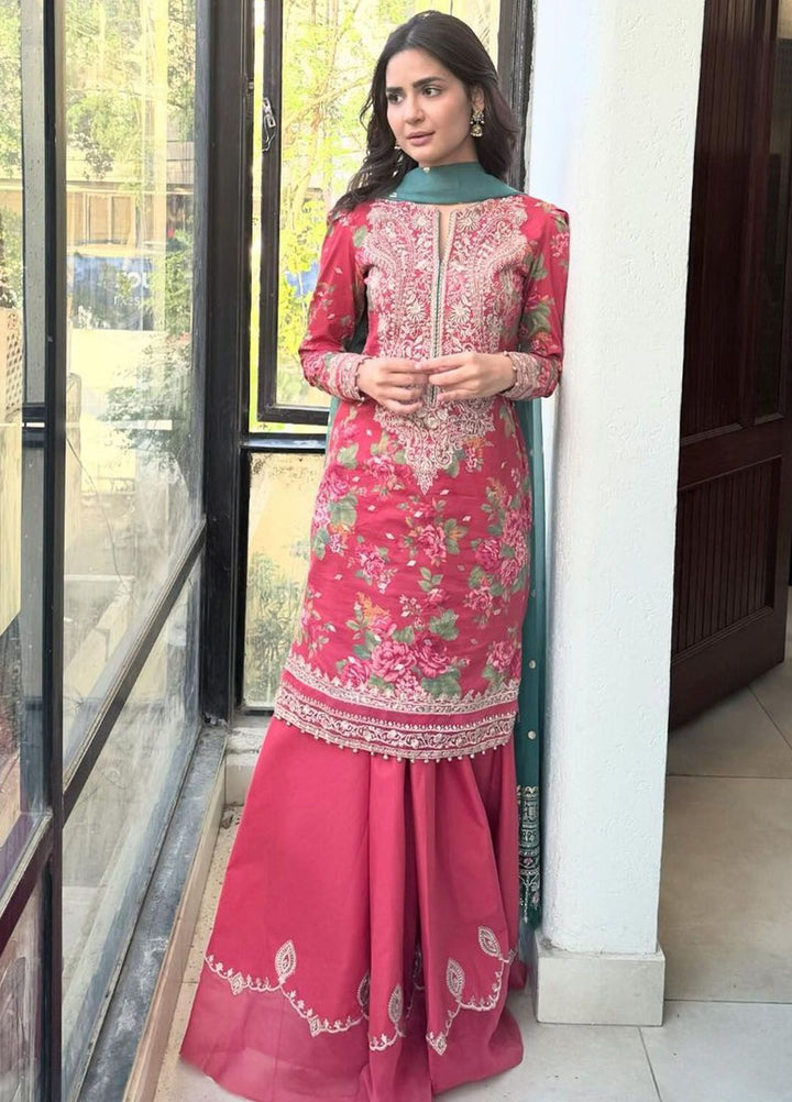 Zara Shahjahan Embroidered Lawn Suits Unstitched 3 Piece ZS24SS D-13B Phool Kari - Summer Collection