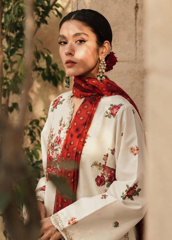 Zara Shahjahan Embroidered Lawn Suits Unstitched 3 Piece ZS22L GUL - Luxury Collection