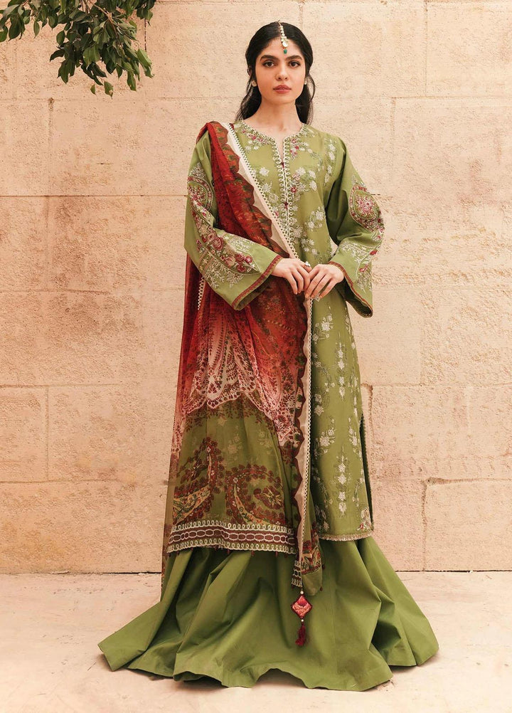 Zara Shahjahan Embroidered Lawn Suits Unstitched 3 Piece ZS22L NIZAM - Luxury Collection