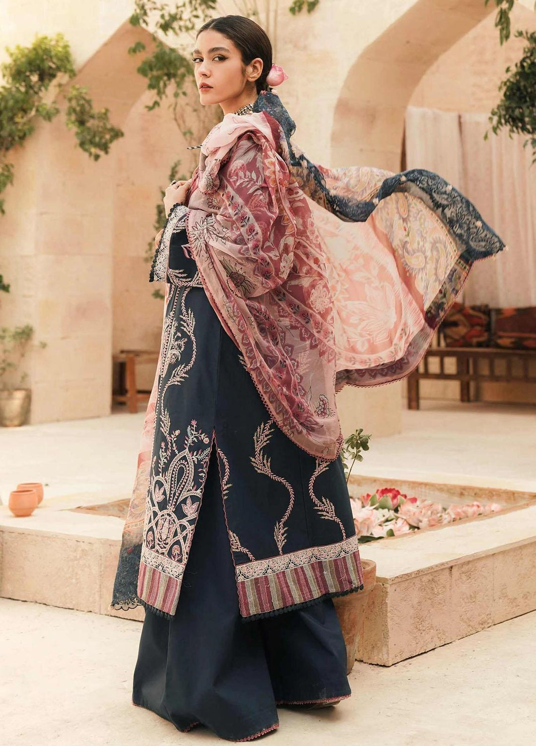 Zara Shahjahan Embroidered Lawn Suits Unstitched 3 Piece ZS22L SHAHAY - Luxury Collection