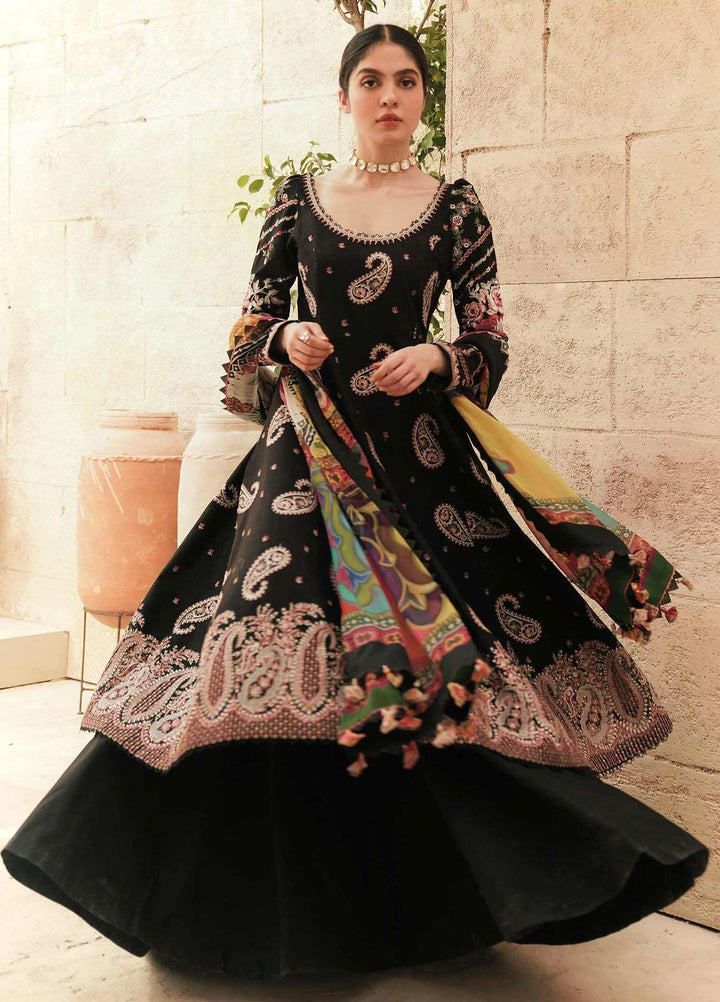 Zara Shahjahan Embroidered Lawn Suits Unstitched 3 Piece ZS22L SIBEL - Luxury Collection