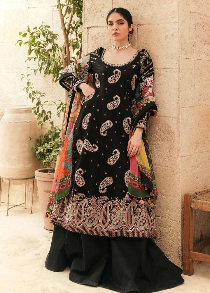 Zara Shahjahan Embroidered Lawn Suits Unstitched 3 Piece ZS22L SIBEL - Luxury Collection