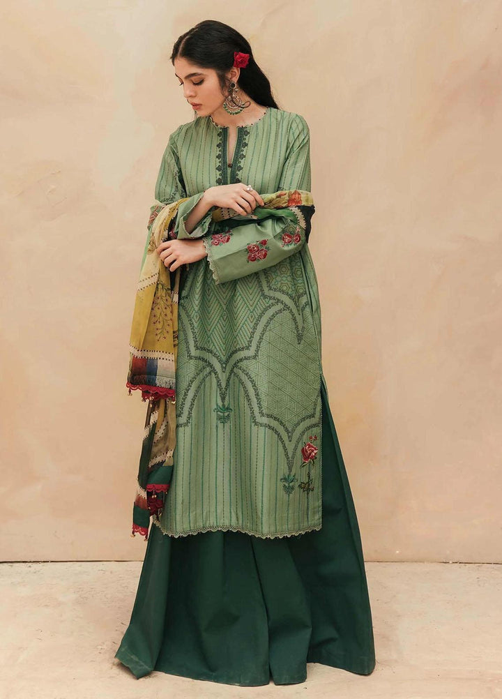 Zara Shahjahan Embroidered Lawn Suits Unstitched 3 Piece ZS22L SIRAJ - Luxury Collection
