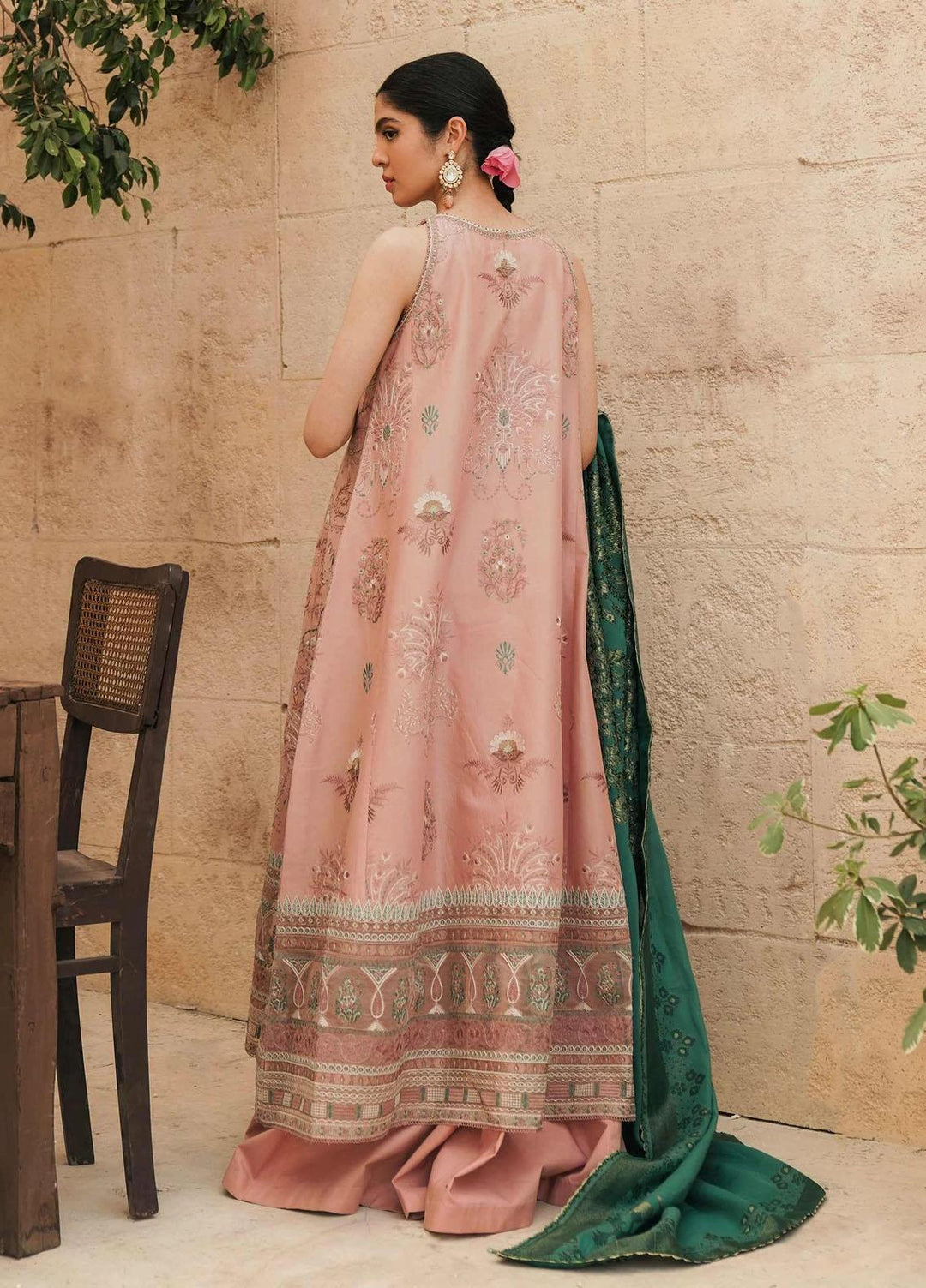 Zara Shahjahan Embroidered Lawn Suits Unstitched 3 Piece ZS22L ZAINA - Luxury Collection