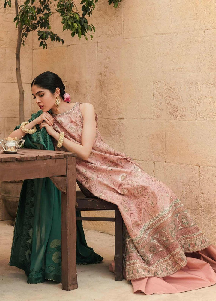 Zara Shahjahan Embroidered Lawn Suits Unstitched 3 Piece ZS22L ZAINA - Luxury Collection