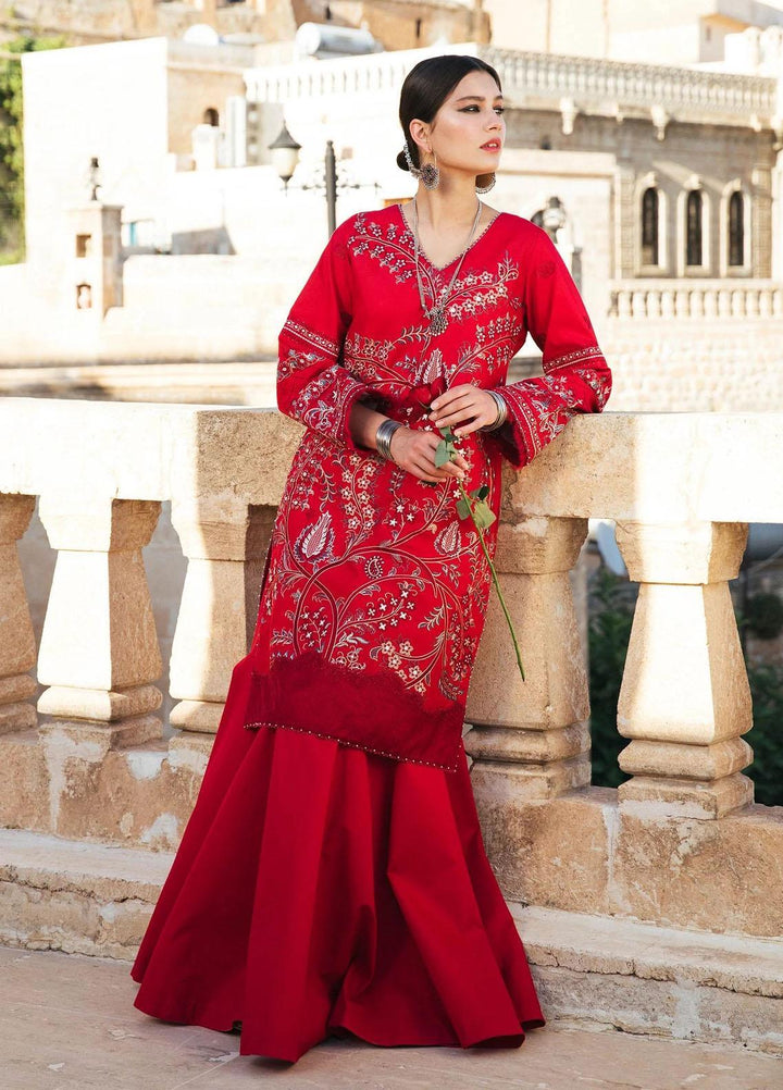 Zara Shahjahan Embroidered Lawn Suits Unstitched 3 Piece ZS22L ZEENAT - Luxury Collection