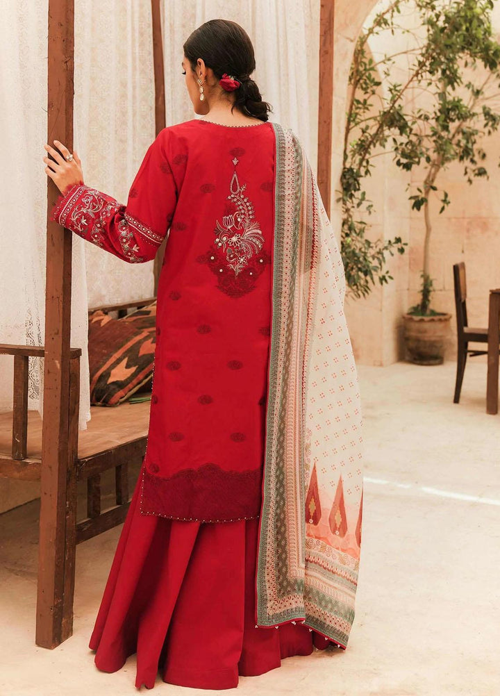 Zara Shahjahan Embroidered Lawn Suits Unstitched 3 Piece ZS22L ZEENAT - Luxury Collection