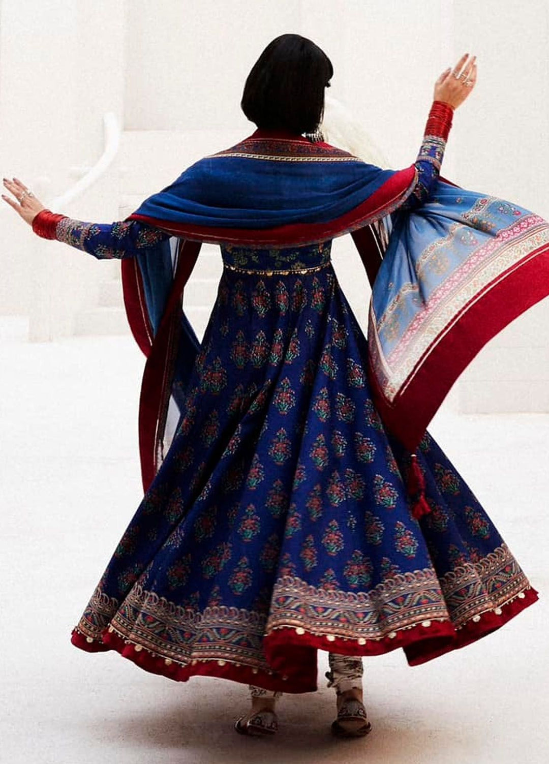 Zara Shahjahan Embroidered Lawn Suits Unstitched 3 Piece ZS24SS D-11A Anarkali - Summer Collection