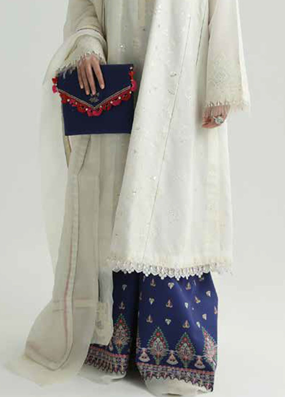 Zara Shahjahan Embroidered Lawn Suits Unstitched 3 Piece ZS24SS D-12B Deena - Summer Collection