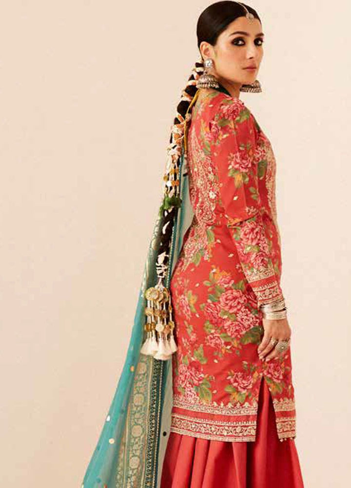 Zara Shahjahan Embroidered Lawn Suits Unstitched 3 Piece ZS24SS D-13B Phool Kari - Summer Collection
