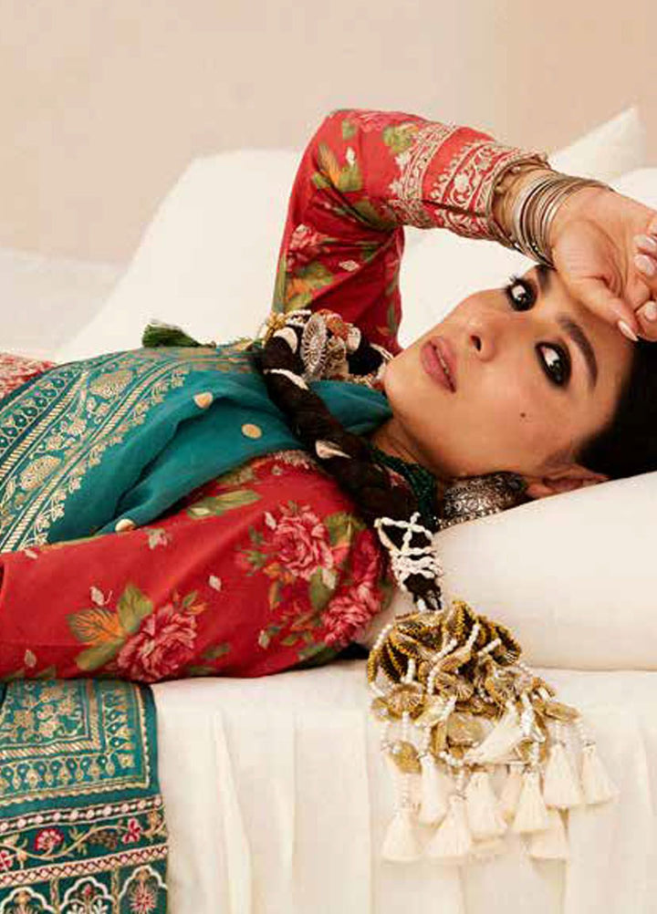 Zara Shahjahan Embroidered Lawn Suits Unstitched 3 Piece ZS24SS D-13B Phool Kari - Summer Collection