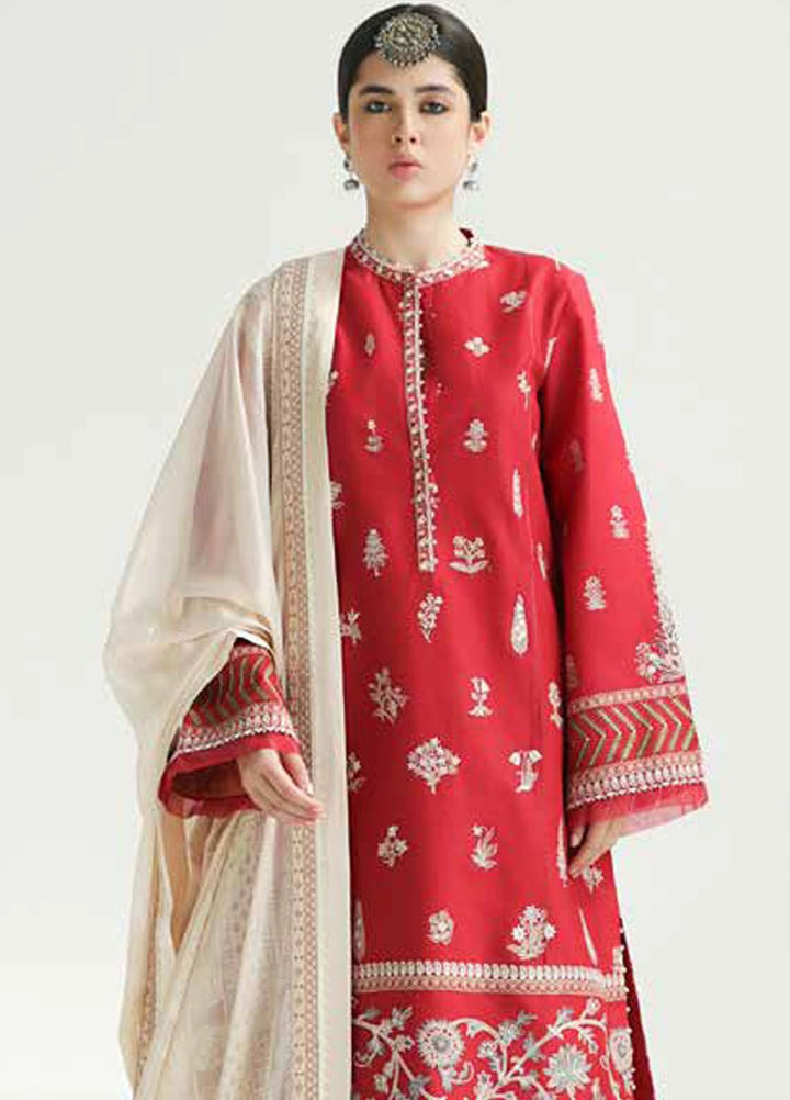 Zara Shahjahan Embroidered Lawn Suits Unstitched 3 Piece ZS24SS D-14A Myra - Summer Collection