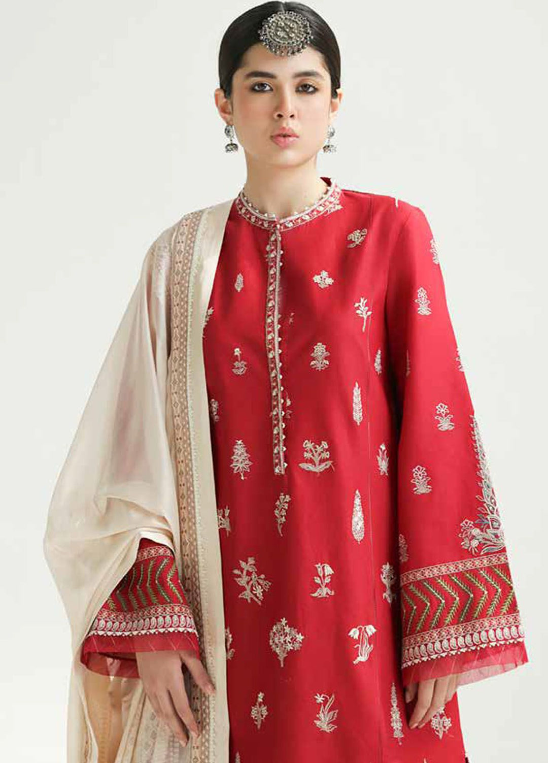 Zara Shahjahan Embroidered Lawn Suits Unstitched 3 Piece ZS24SS D-14A Myra - Summer Collection
