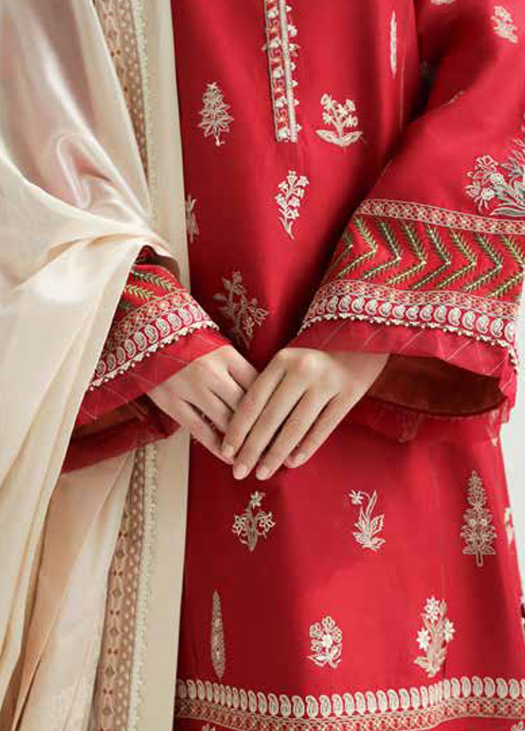 Zara Shahjahan Embroidered Lawn Suits Unstitched 3 Piece ZS24SS D-14A Myra - Summer Collection