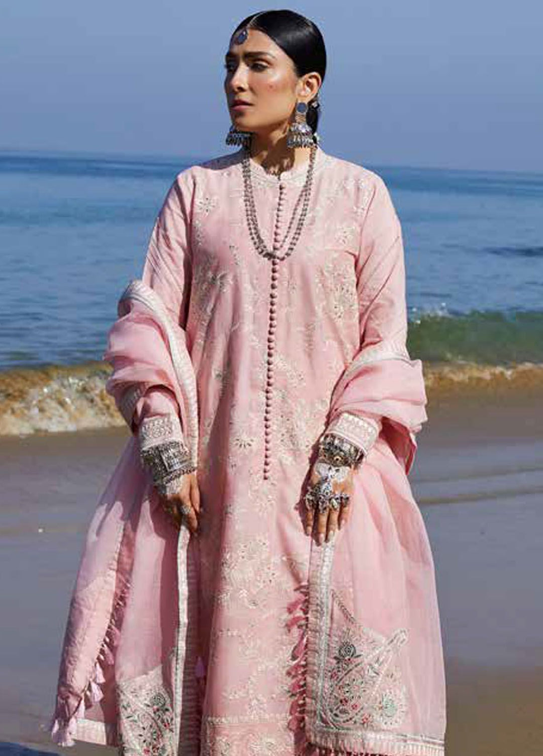 Zara Shahjahan Embroidered Lawn Suits Unstitched 3 Piece ZS24SS D-5A Amira - Summer Collection