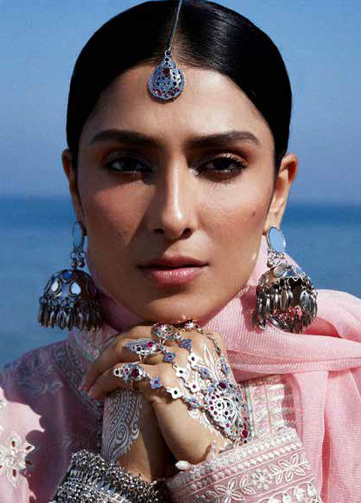 Zara Shahjahan Embroidered Lawn Suits Unstitched 3 Piece ZS24SS D-5A Amira - Summer Collection