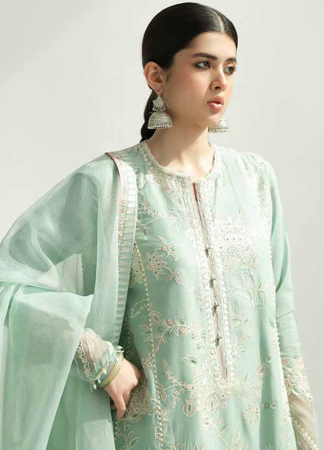 Zara Shahjahan Embroidered Lawn Suits Unstitched 3 Piece ZS24SS D-5B Amira - Summer Collection