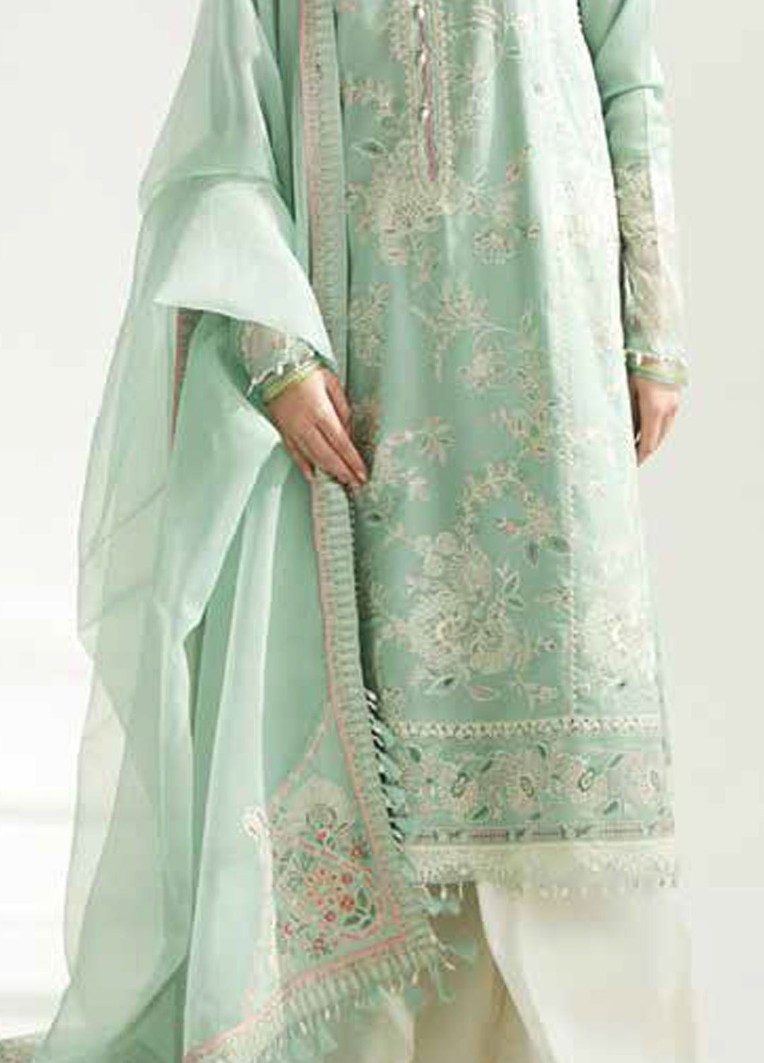 Zara Shahjahan Embroidered Lawn Suits Unstitched 3 Piece ZS24SS D-5B Amira - Summer Collection