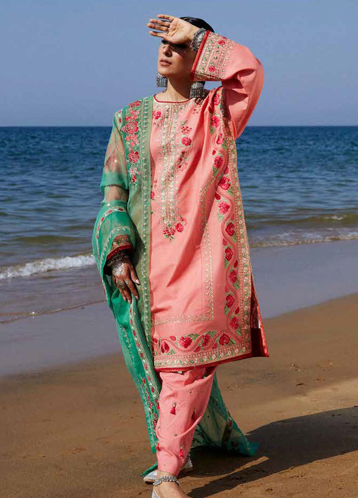 Zara Shahjahan Embroidered Lawn Suits Unstitched 3 Piece ZS24SS D-6A Jiya - Summer Collection