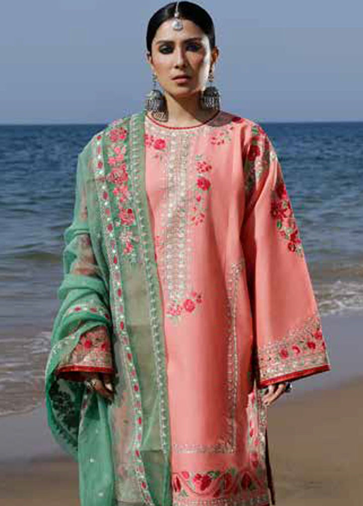 Zara Shahjahan Embroidered Lawn Suits Unstitched 3 Piece ZS24SS D-6A Jiya - Summer Collection