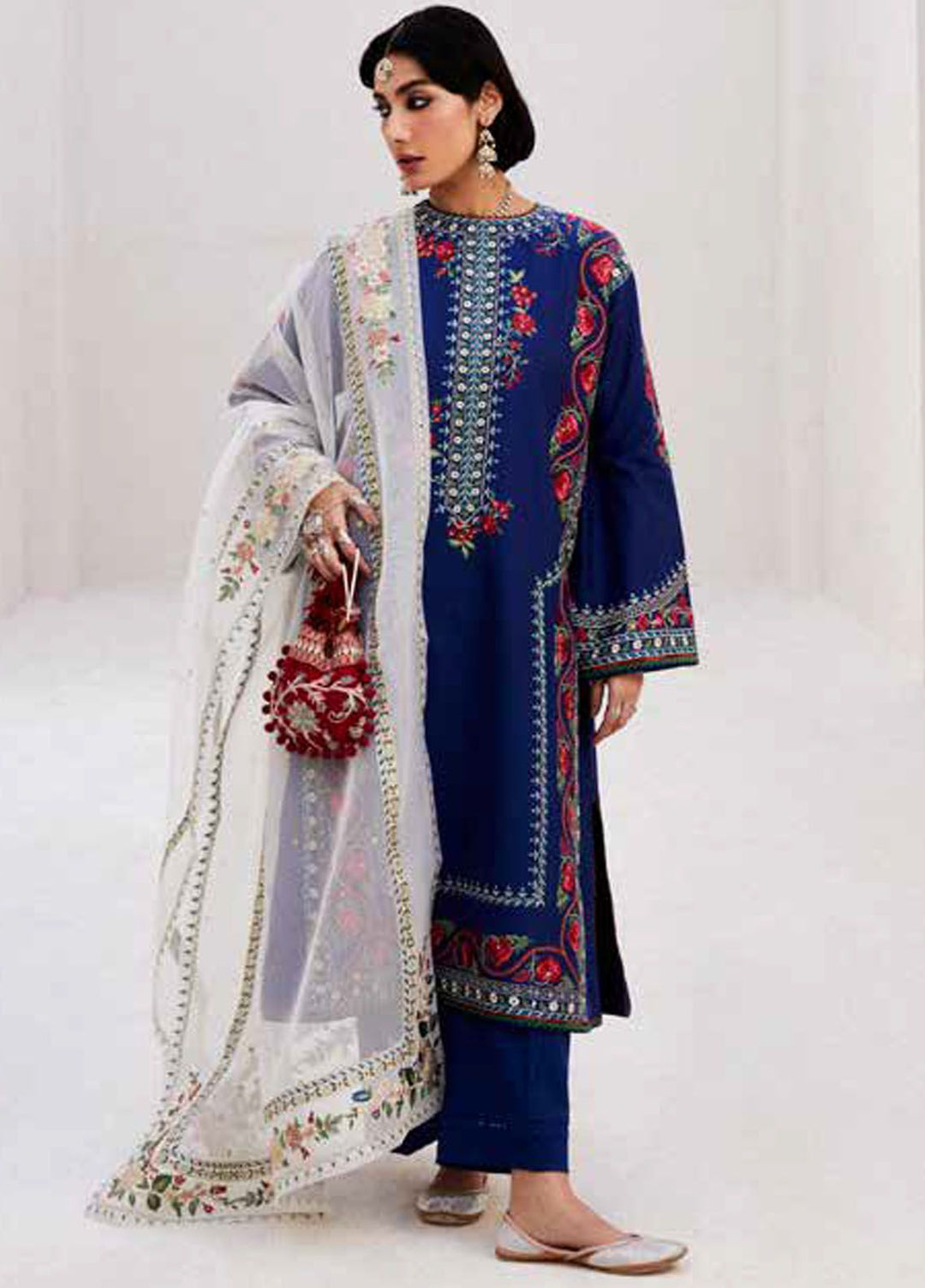 Zara Shahjahan Embroidered Lawn Suits Unstitched 3 Piece ZS24SS D-6B Jiya - Summer Collection