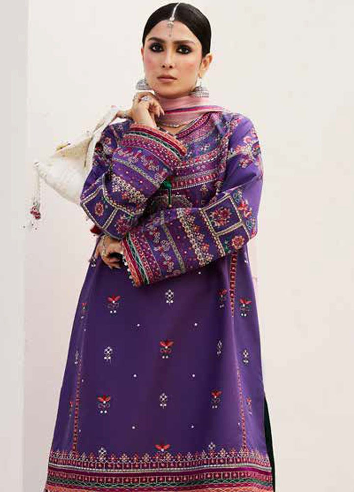 Zara Shahjahan Embroidered Lawn Suits Unstitched 3 Piece ZS24SS D-7B Lamia - Summer Collection