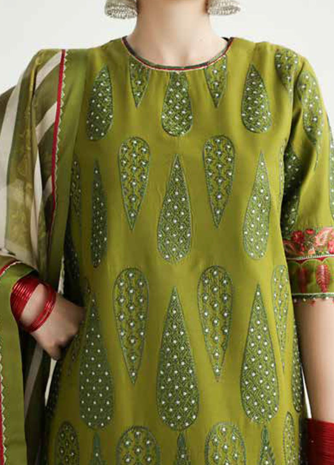 Zara Shahjahan Embroidered Lawn Suits Unstitched 3 Piece ZS24SS D-8B Aaina - Summer Collection