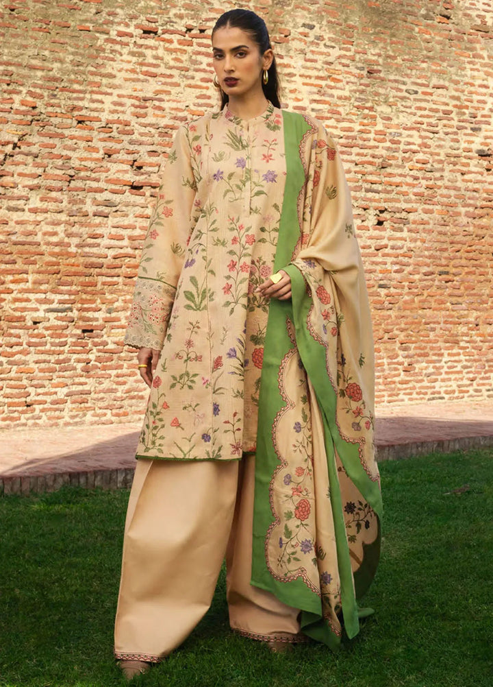 Zara Shahjahan Embroidered Suit Unstitched 3 Piece ZS24UW D-03 Negah - Winter Collection
