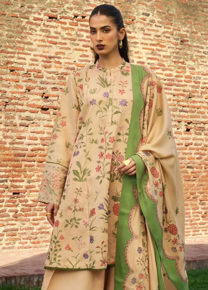 Zara Shahjahan Embroidered Suit Unstitched 3 Piece ZS24UW D-03 Negah - Winter Collection