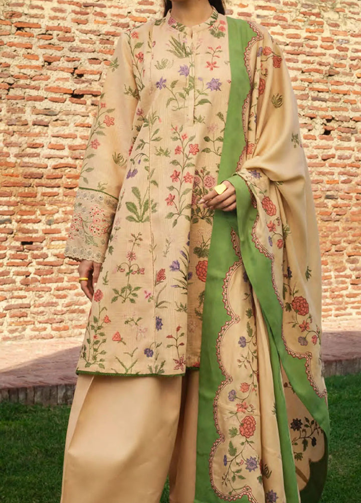 Zara Shahjahan Embroidered Suit Unstitched 3 Piece ZS24UW D-03 Negah - Winter Collection