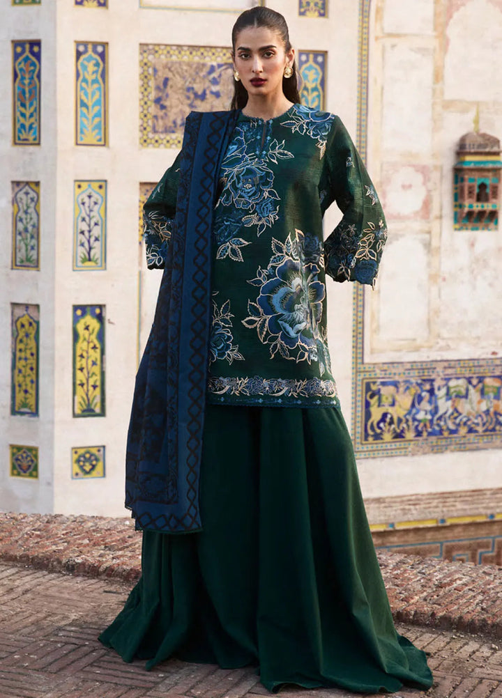 Zara Shahjahan Embroidered Suit Unstitched 3 Piece ZS24UW D-07 Mina - Winter Collection