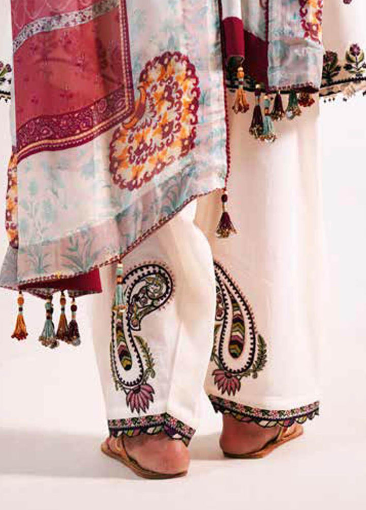 Zara Shahjahan Embroidered Lawn Suits Unstitched 3 Piece ZS21L 01 Meesha-A - Summer Collection