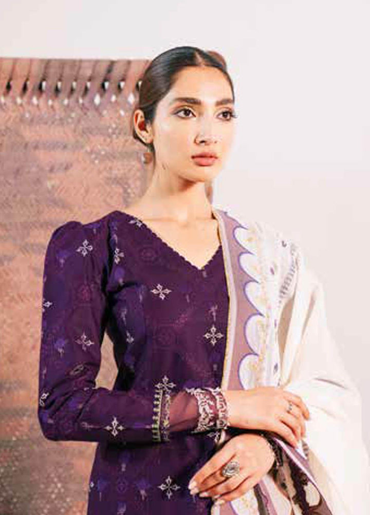 Zara Shahjahan Embroidered Lawn Suits Unstitched 3 Piece ZS21L 06 Fajal-B - Summer Collection