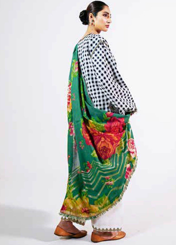 Zara Shahjahan Embroidered Lawn Suits Unstitched 3 Piece ZS21L 07 Manreet-A - Summer Collection