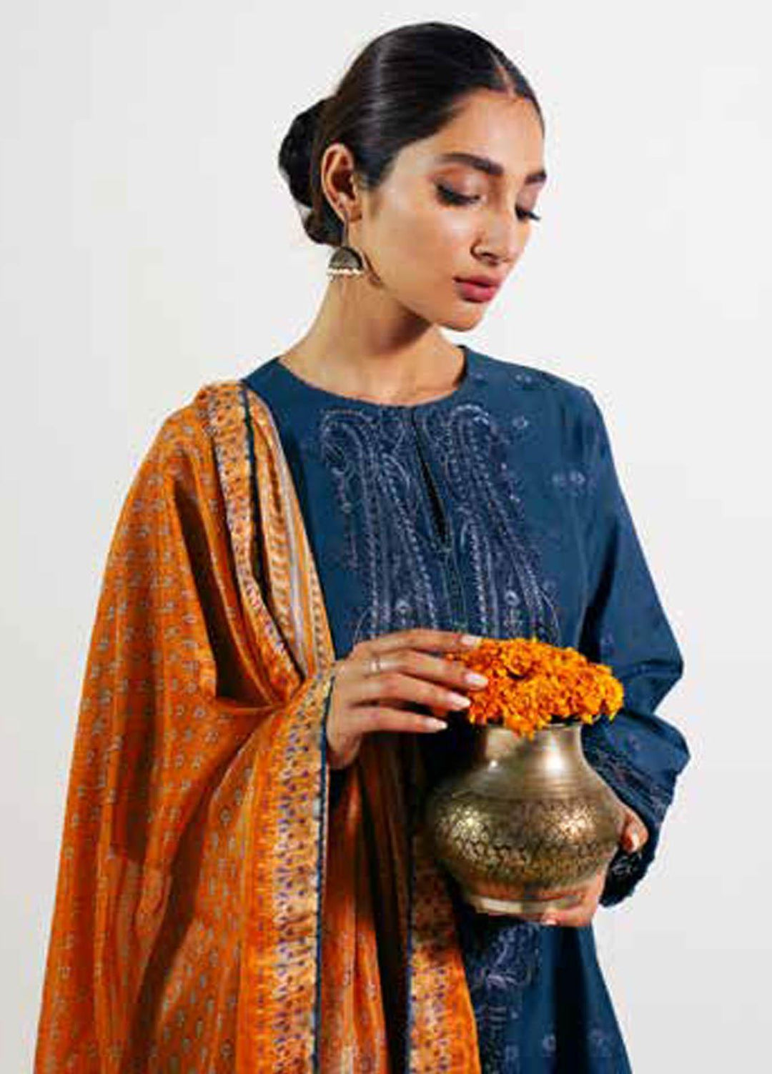 Zara Shahjahan Embroidered Lawn Suits Unstitched 3 Piece ZS21L 10 Sassi-B - Summer Collection