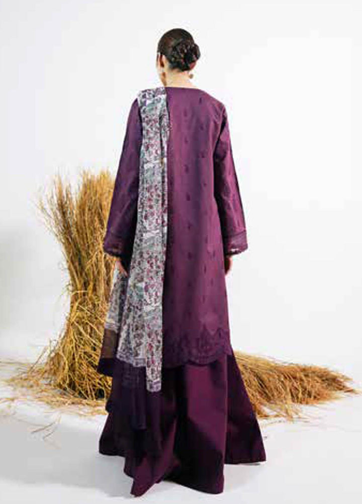 Zara Shahjahan Embroidered Lawn Suits Unstitched 3 Piece ZS21L 11 Arjumand-A - Summer Collection