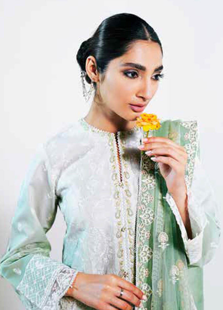 Zara Shahjahan Embroidered Lawn Suits Unstitched 3 Piece ZS21L 17 Rano-A - Summer Collection