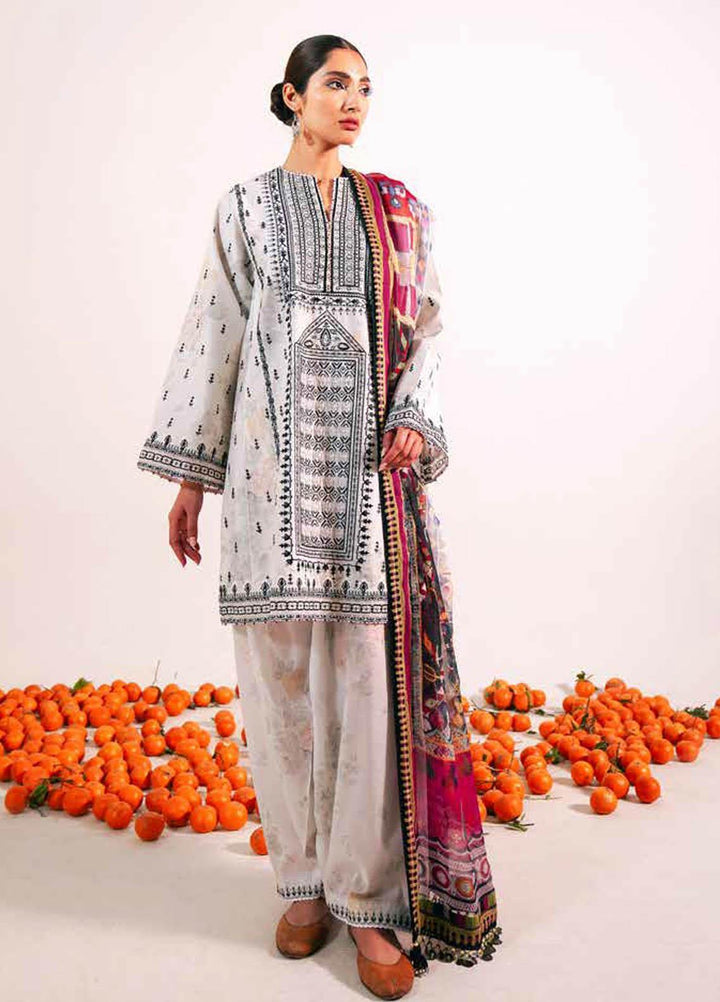 Zara Shahjahan Embroidered Lawn Suits Unstitched 3 Piece ZS21L 27 Shireen-A - Summer Collection