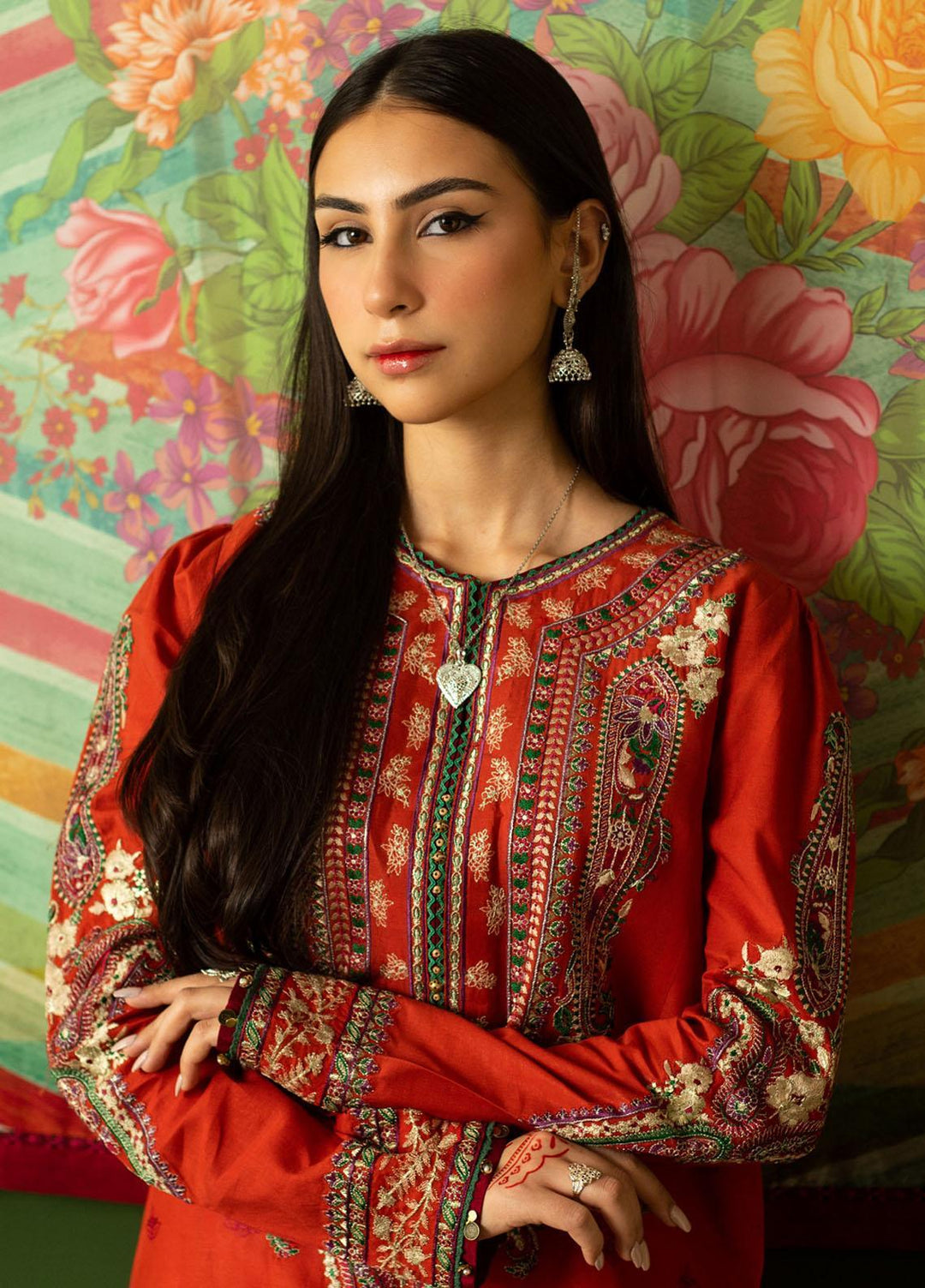 Zara Shahjahan Embroidered  Suits Unstitched 3 Piece ZS23SL-V2 D-02 - Summer Collection