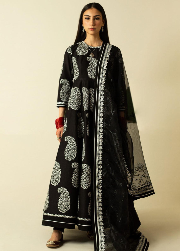 Zara Shahjahan Embroidered  Suits Unstitched 3 Piece ZS23SL-V2 D-03 - Summer Collection