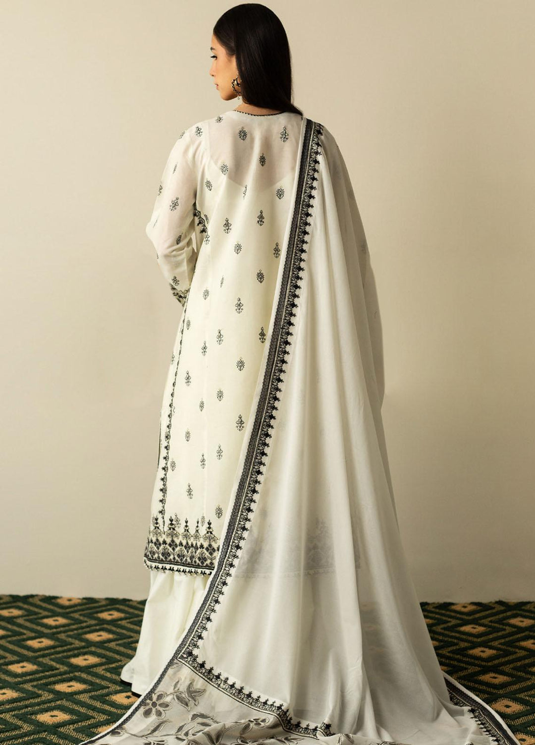 Zara Shahjahan Embroidered  Suits Unstitched 3 Piece ZS23SL-V2 D-05 - Summer Collection