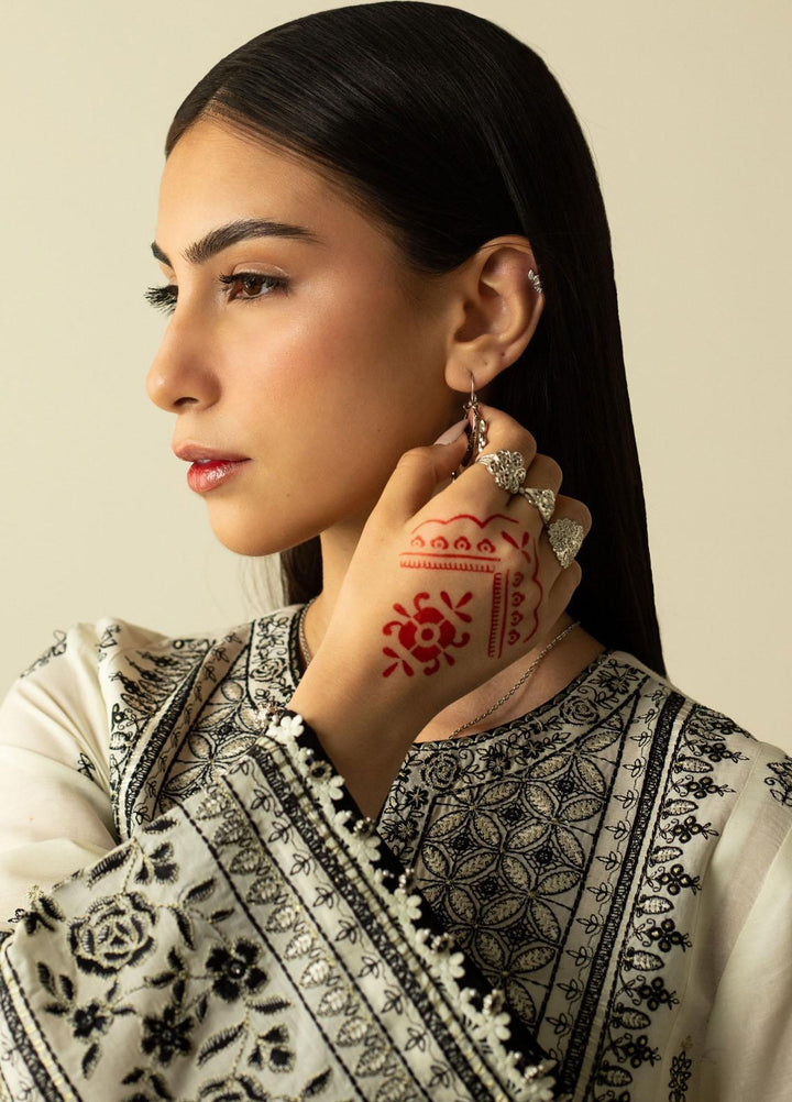 Zara Shahjahan Embroidered  Suits Unstitched 3 Piece ZS23SL-V2 D-05 - Summer Collection