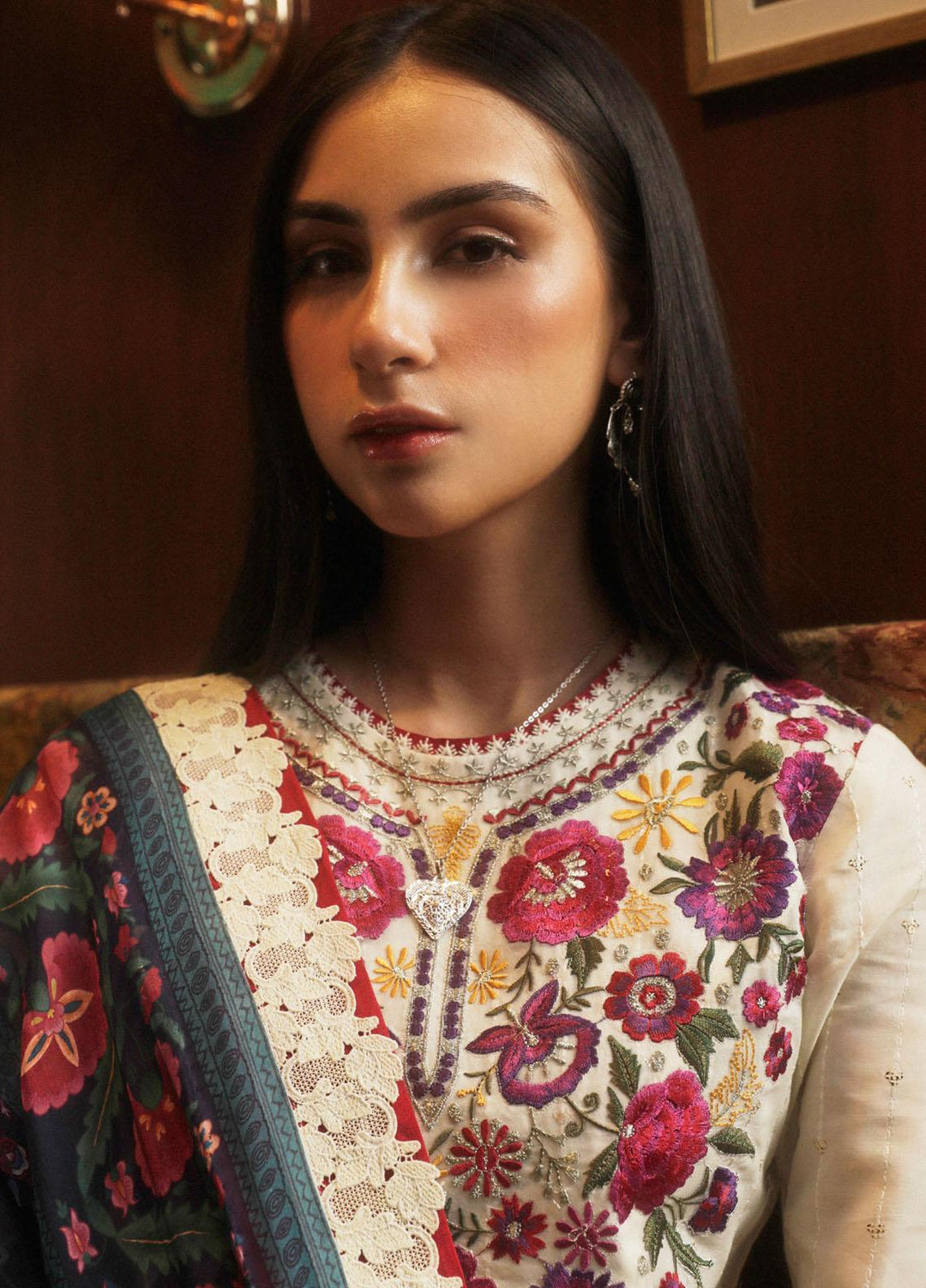 Zara Shahjahan Embroidered  Suits Unstitched 3 Piece ZS23SL-V2 D-08 - Summer Collection
