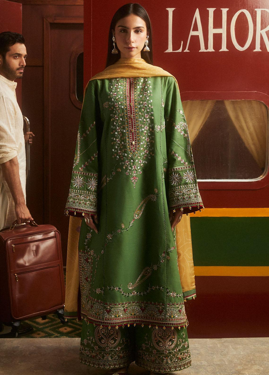 Zara Shahjahan Embroidered  Suits Unstitched 3 Piece ZS23SL-V2 D-09 - Summer Collection