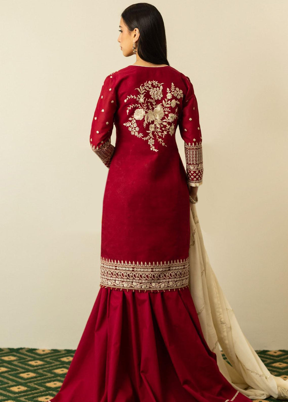 Zara Shahjahan Embroidered  Suits Unstitched 3 Piece ZS23SL-V2 D-10 - Summer Collection
