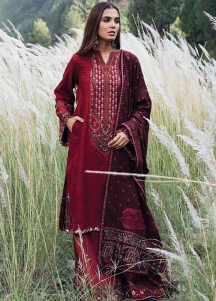 Zara Shahjahan Embroidered Jacquard Suits Unstitched 3 Piece ZS21W Laila - Winter Collection