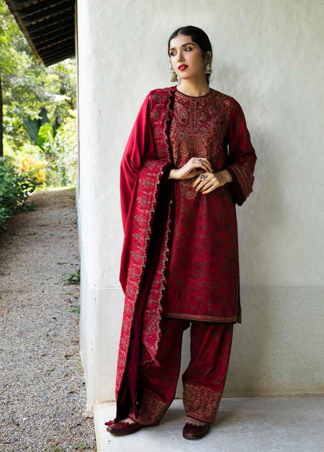 Zara Shahjahan Embroidered Linen Suits Unstitched 3 Piece ZS22WS Bahar - Winter Collection
