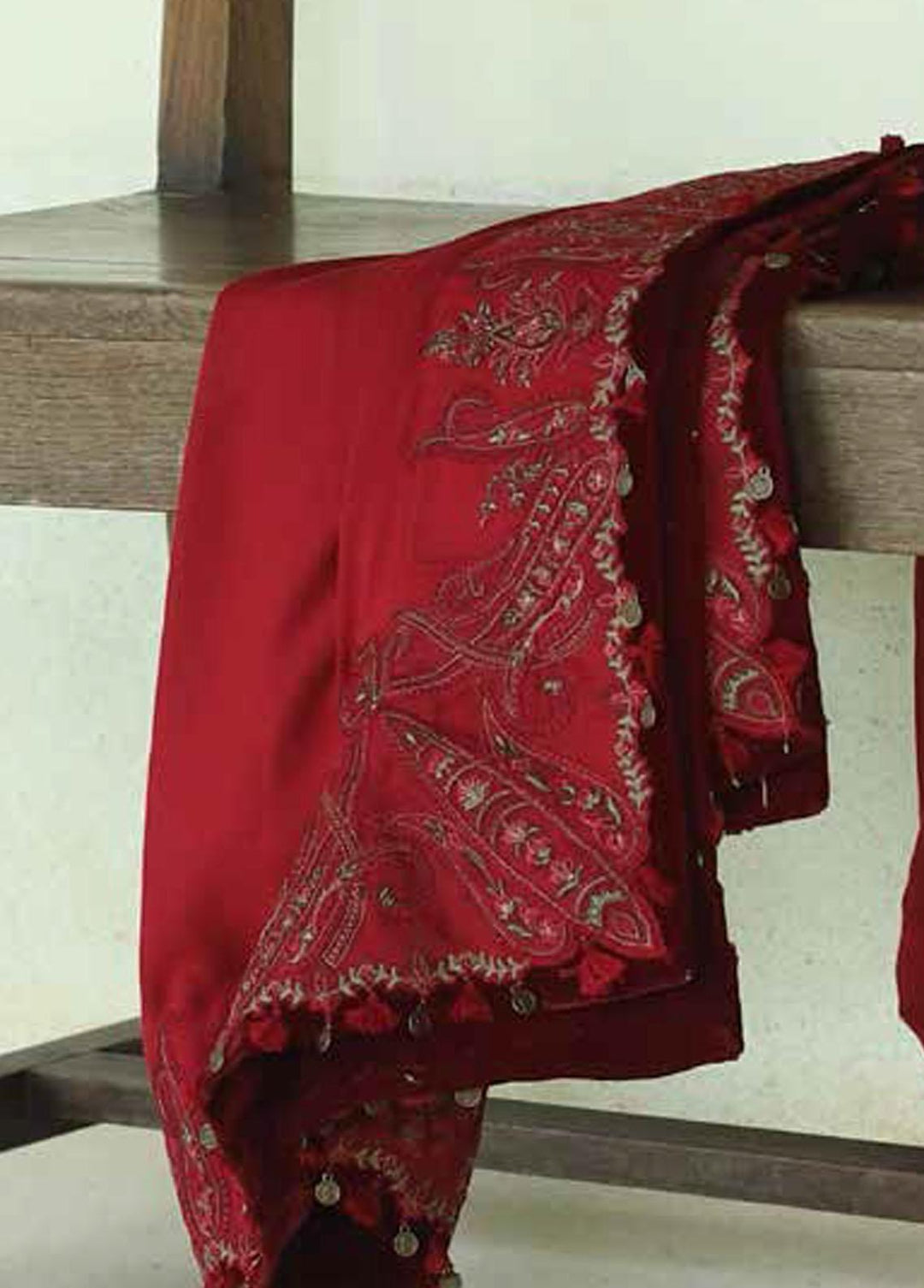 Zara Shahjahan Embroidered Linen Suits Unstitched 3 Piece ZS22WS Bahar - Winter Collection